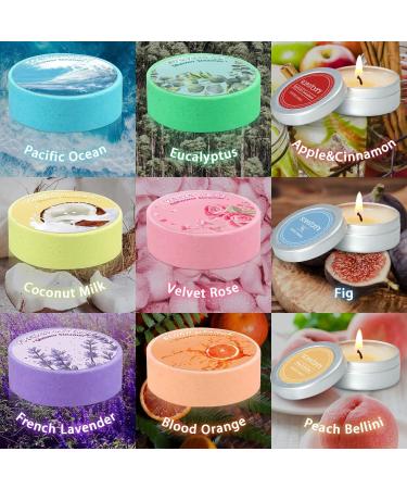 Mothers Day Shower Steamers & Candles Set - Aromatherapy Bombs for Home Spa Experience - Buy Online on SooperMarket.com