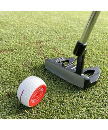 MAZEL Golf Practice Putting Ball,Golf Training Aid for Putting Green/Mat,Golf Putting Accuracy Trainer with Instant Feedback Wheel-like Ball