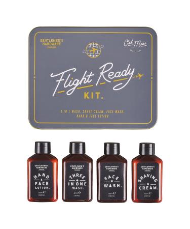 Gentlemen's Hardware Flight Ready Travel Gift Set 4-pieces Oak Moss
