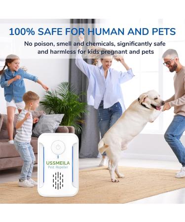 6 Pack Ultrasonic Pest Repeller Plug-In for Indoor Pest Control - Repels Insects, Roaches, Mice, Spiders, and Mosquitoes - Ideal for Home, Garage, Warehouse, and Office - Buy Online on SooperMarket.com