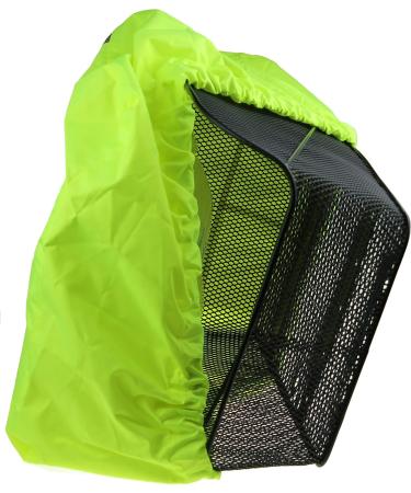 Rain Protection Bicycle Basket Cover - P4B Neon Yellow Water-Repellent with Reflex Strip for Bikes | International Shipping Available - Buy Online on SooperMarket.com
