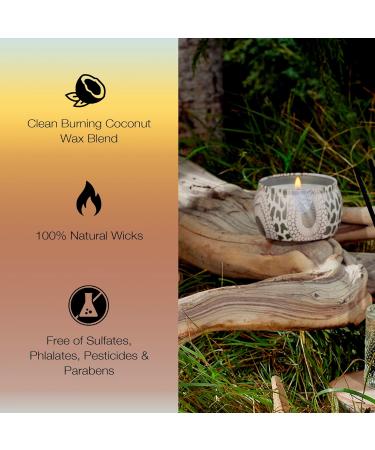Voluspa Santal Vanille Mini Tin Candle - 4oz Vegan Coconut Wax 25 Hour Burn Time All Natural Wicks USA Made - Buy Online on SooperMarket.com