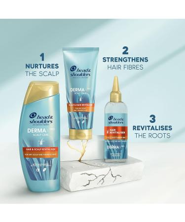 Head & Shoulders DermaXPRO Anti-Dandruff Shampoo | Supports Hair Growth with Vitamin E & Niacinamide | Revitalizes Scalp | For Dry Scalp & Thinning Hair | 300ml - Buy Online on SooperMarket.com