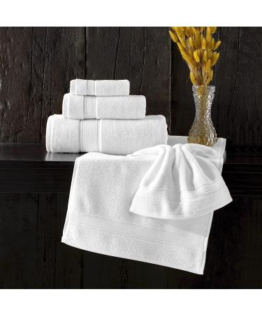 Nova Luxury Linen - Hotel Quality Turkish Towel Set (6 Pcs, Pure White) - Buy Online on SooperMarket.com