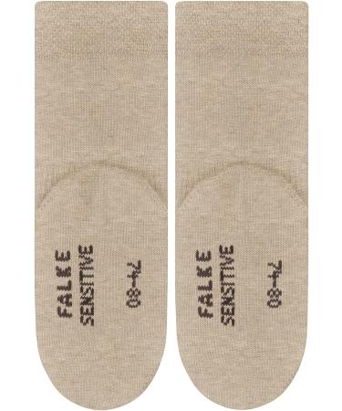FALKE Unisex Baby Cotton Soft-Top Socks | Gentle Grip | Elasticated Ankle | Blue Pink | 1 Pair | 0 Months | Beige (Sand Melange 4650) | Eco-Friendly - Buy Online on SooperMarket.com