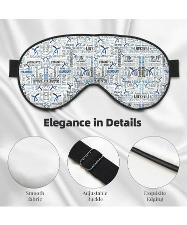 Shop Gymnastics Blue Soft Sleep Eye Mask - Breathable Eye Patch for Women | Perfect Travel & Relaxation Accessory - Buy Online on SooperMarket.com