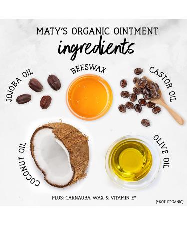 Maty's Organic Baby Ointment - 10 oz, Petroleum-Free Diaper Cream with Coconut & Jojoba Oils - Buy Online on SooperMarket.com
