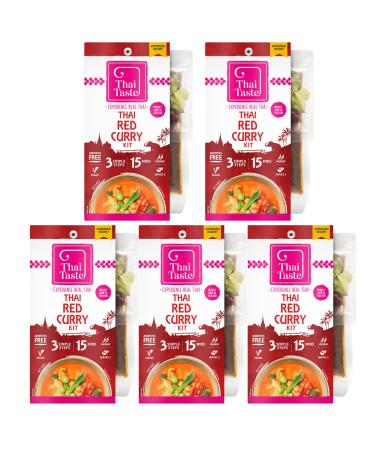 5x Thai Taste Thai Red Curry Meal Kit 233g