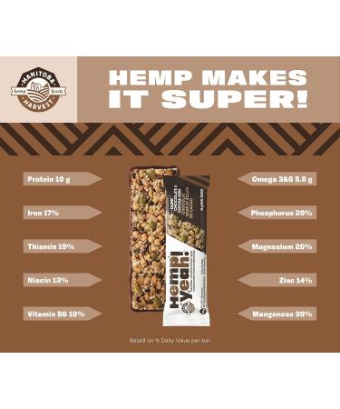 Manitoba Harvest Hemp Bar Dark Chocolate Cocoa Nibs 12x45g - Buy Online on SooperMarket.com