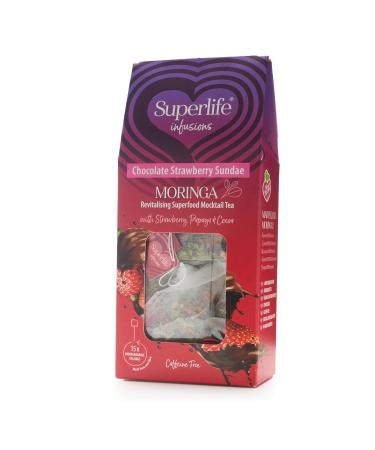 Superlife Infusions Moringa Infused Tea 15 Bags Chocolate Strawberry Sundae