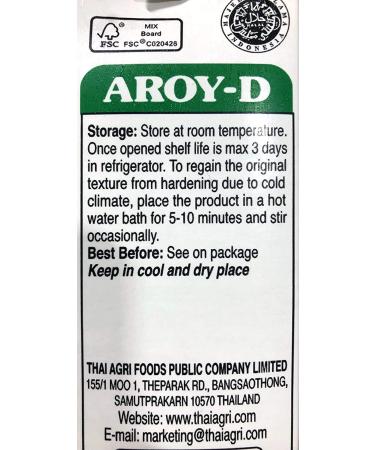 Aroy-D 100% Coconut Milk 16.9 fl oz (500ml) - Pack of 6 | Authentic Thai Coconut Milk - Buy Online on SooperMarket.com
