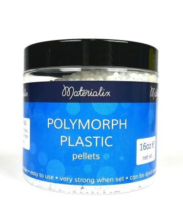 Polymorph Plastic pellets Hand moldable Plastic 16oz tub