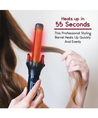 Farrah Automatic Hair Curling Iron Wand 1 Inch - Professional Curling Tool for Effortless Waves | International Shipping Available - Buy Online on SooperMarket.com