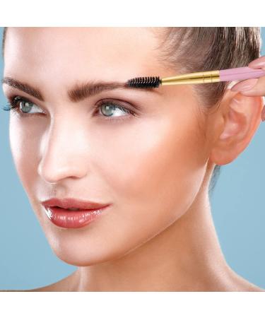 Frienda 3 Pack Eyebrow Brush & Spoolie Set - Double Handle Angled Brush and Comb for Brow Powders, Waxes, Gels - Pink - Buy Online on SooperMarket.com