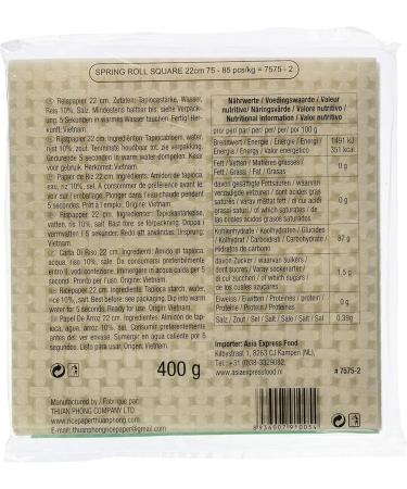 TufoCo Bamboo Tree Vietnamese Rice Paper 22x22 cm 340g - High Quality Eco-Friendly Wrappers - Buy Online on SooperMarket.com