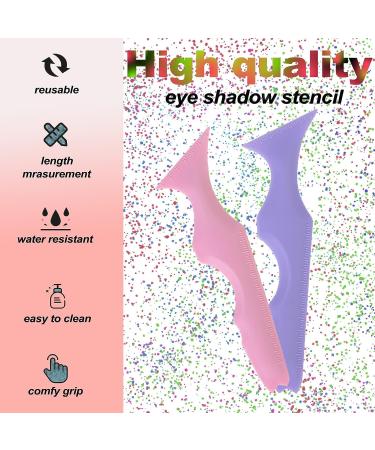 Reusable Silicone Winged Eyeliner Stencils - 5 in 1 Multi-Purpose Makeup Tool for Beginners - Pink - Buy Online on SooperMarket.com