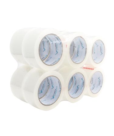 12 Pack Heavy Duty Packaging Tape, Clear Packing Tape Designed for Moving Boxes, Shipping, Office, Commercial Grade 2.7mil Thick, 60 Yard Length, 720 Total Yards