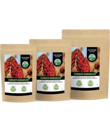 Sumac powder (500g 1.1lb) Turkish sumach ground vinegar tree spice 100% natural gently dried and ground without additives - Buy Online on SooperMarket.com