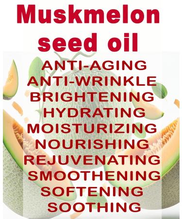 Botanical Beauty Muskmelon Seed Oil - 100% Pure Virgin Cold-Pressed Carrier Oil for Face Skin Hair | Rich in Vitamins E & C - 0.5 Fl oz (15 ml - Buy Online on SooperMarket.com