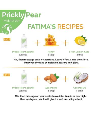 Fatima's Garden Prickly Pear Seed Oil USDA Ecocert Certified Organic Moroccan Anti-aging Moisturizer for Face, Hair, Skin & Nails 1 Fl Oz - Buy Online on SooperMarket.com