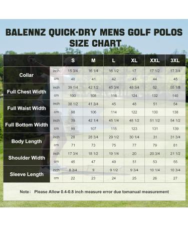 BALENNZ Men's Golf Polo 4-Pack: Quick-Dry Moisture-Wicking Athletic Shirts - Buy Online on SooperMarket.com