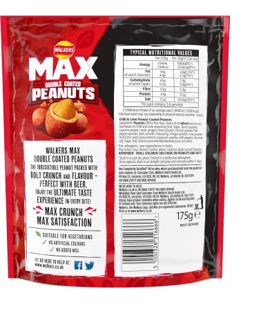 Max Strong Nuts Chili & Lime 175g - Spicy Snack Mix | Shop Now - Buy Online on SooperMarket.com