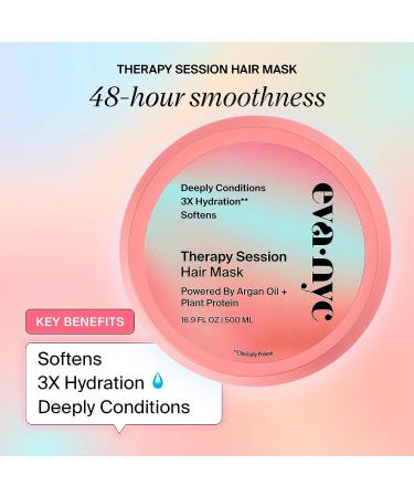 Eva NYC Therapy Session Hair Mask - Deep Conditioning Treatment with Argan Oil & Plant Protein - 16.9 fl Oz - Buy Online on SooperMarket.com