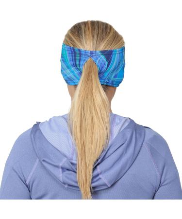 TrailHeads Women's Print Ponytail Headband Made in USA - deep dive blue - Buy Online on SooperMarket.com
