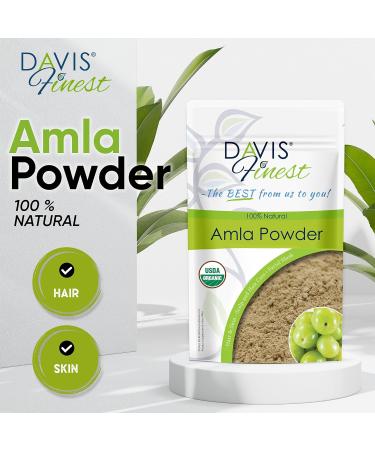 Davis Finest Organic Amla Powder 250g - Hair Growth & Shine Formula - Buy Online on SooperMarket.com