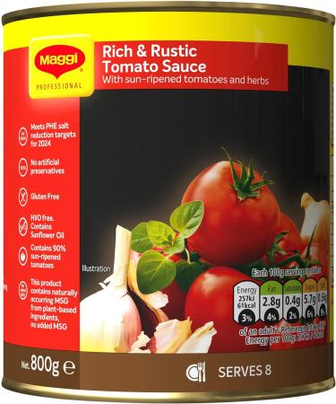 MAGGI Rich & Rustic Tomato Sauce 800g - Delicious and Authentic Flavor - Buy Online on SooperMarket.com