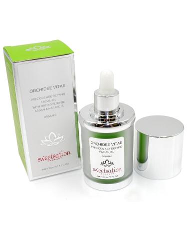 Buy YUNASENCE Orchid e Vitae Organic Anti-Aging Facial Oil Serum - 1oz | Advanced Face Oil with Orchid Argan & Vitamin C - International Shipping Available - Buy Online on SooperMarket.com