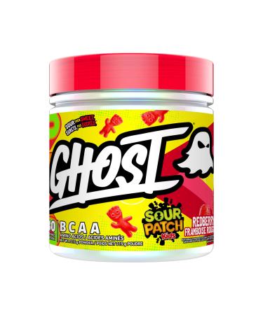 GHOST BCAA Amino Acids Sour Patch Kids Redberry - 30 Servings - Sugar-Free Intra and Post Workout Powder & Recovery Drink 7g BCAA Supports Muscle Growth & Endurance- Soy & Gluten-Free Vegan Redberry 30 Servings (Pack of 1)