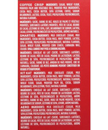 Nestle Mini Assorted Chocolate & Candy - KITKAT Coffee Crisp Aero Smarties - 505 g (Pack of 50 Mini Bars) Unflavored 50 Count (Pack of 1) - Buy Online on SooperMarket.com