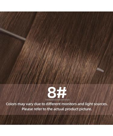 Vlasy Copper Brown Clip in Hair Extensions 14 Inch - Seamless Natural Human Hair Weft Extensions for Women - Buy Online on SooperMarket.com