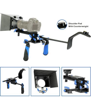 MARSRE DSLR Shoulder Rig Film Making Kit with Matte Box - For DSLR Video Cameras and DV Camcorders - Buy Online on SooperMarket.com