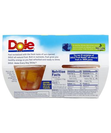 Dole Cherry Mixed Fruit in Light Syrup - 4oz x 4 Pack - Delicious Fruit Medley for Snacking or Baking - Buy Online on SooperMarket.com