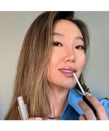 Mynena Clear Lip Gloss with Silver Glitter and Jojoba Oil - Moisturizing and Cruelty-Free | Vegan Formula - Talc-Free, Mica-Free, Gluten-Free, Paraben-Free | Snow - Buy Online on SooperMarket.com