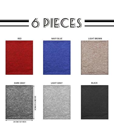 SATINIOR 6-Piece Spandex Dreadlock Caps Unisex Elastic Bands for Long Hair Dreads in Dark Colors - Buy Online on SooperMarket.com