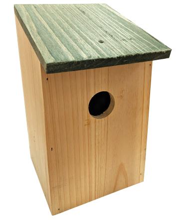 Wooden Nesting Box Wild Bird House Traditional Hinged Roof Garden Nester 1