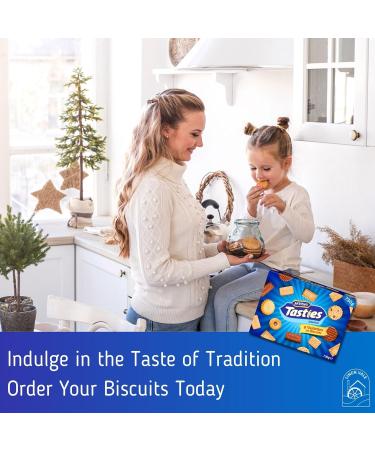 McVities Tasties Biscuit Selection Assorted Biscuits Box 70 Biscuits 9 Varieties 730g Box of Biscuits Custard Creams Bourbon Milk Chocolate Digestive Jam Rings Nice Digestives Shortcake - Buy Online on SooperMarket.com