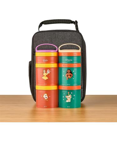 Whiskware Disney Stackable Snack Containers - Jasmine and Magic Carpet Design for Kids - 3 Cups for School and Travel - Buy Online on SooperMarket.com