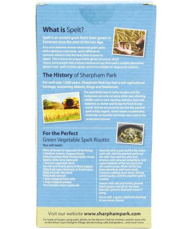 Sharpham Park Organic Pearled Spelt 500G - Buy Online on SooperMarket.com