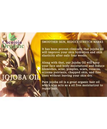 Pure Cold Pressed Jojoba Oil 4 OZ - Natural Unrefined Moisturizer for Skin Massage & Soap Making | 100% Pure Golden Jojoba Oil - Buy Online on SooperMarket.com