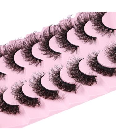 Ruairie 20MM 8D Dramatic Fluffy False Eyelashes Pack - 7 Pairs Wispy Cat Eye & Fox Eye Lashes - Buy Online on SooperMarket.com