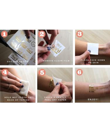 Bachelorette Bride to Be Nautical Temporary Tattoos - 100+ Gold Metallic Designs - Bride's Crew, Nauti Bride, Last Fling - Perfect for Engagement & Bachelorette Party - Waterproof & Nontoxic - Buy Online on SooperMarket.com