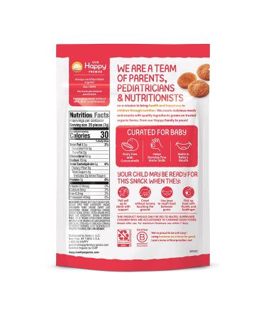 Organic Happy Creamies Family Veggie & Fruit Snacks with Coconut Milk - Strawberry Raspberry Carrot - 1oz (Pack of 8) - Buy Online on SooperMarket.com
