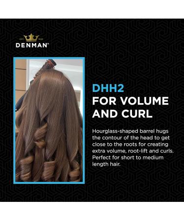 Denman Small Thermo Ceramic Curling Brush for Defined Curls & Volume - Orange/Black (DHH2) - Buy Online on SooperMarket.com