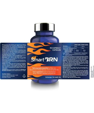 Smart Brn.90 Vegan Capsules - Fast BRN Benefits with Glucomannan & Chrome | Natural & Long-Lasting Effect - Buy Online on SooperMarket.com