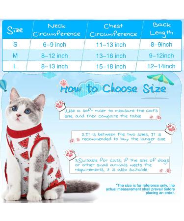 3 Pieces Cat Recovery Suit Kitten Recovery Suit E-Collar Alternative for Cats and Dogs Abdominal Skin Anti Licking Pajama Suit Multi Style Medium - Buy Online on SooperMarket.com