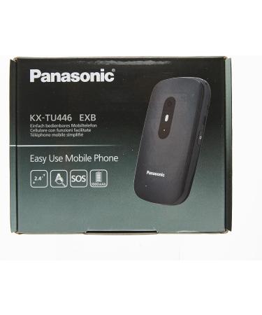 Panasonic KX-TU446EXB Senior Cell Phone - No Contract SOS Button Shockproof Large Keys & Display - Black - Buy Online on SooperMarket.com